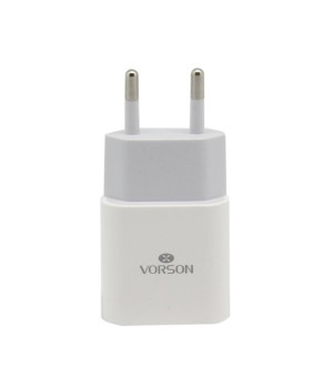 Vorson VT-005 2.1A Çift Girişli USB Seyahat Şarj Cihazı