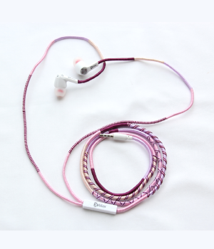 Vorson El Yapımı Purple Mix 3.5 mm Mikrofonlu Stereo Kulaklık